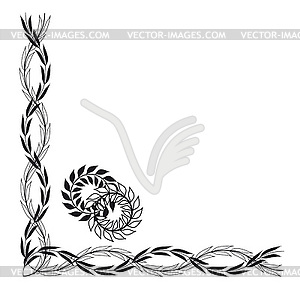 Decorative corner - vector EPS clipart