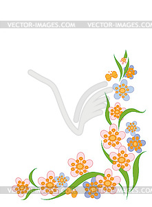 Spring flowers - vector image