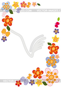 Flower Vignette - vector EPS clipart