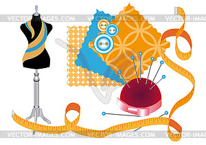 Sewing workshop - vector image