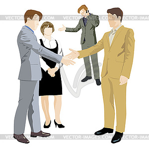 Office, negotiations - vector EPS clipart