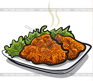 Schnitzel - vector clipart