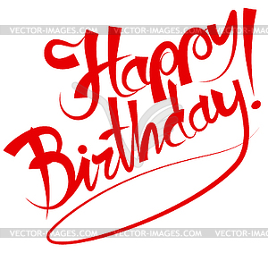 Happy birthday - vector clipart