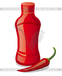 Ketchup and sauce - vector clip art