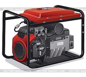 Immovable power generator - vector clipart