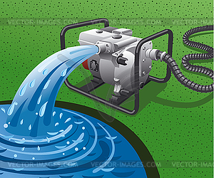 clipart water pump