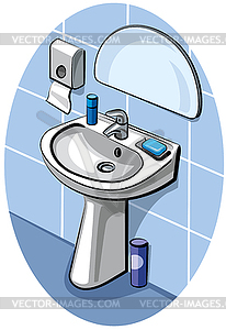 Washing hands - vector image