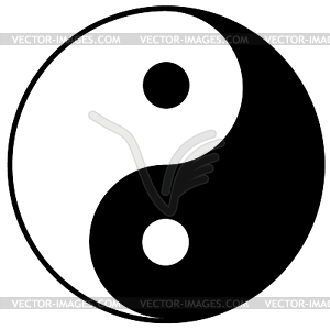 Yin-yang symbol - vector image