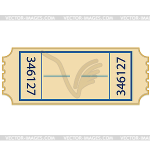 Paper ticket - vector clip art