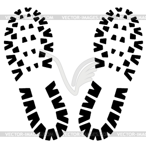 Footstep icon - vector image