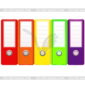 Set of binders - vector clip art