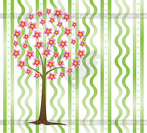 Cherry tree - vector clipart