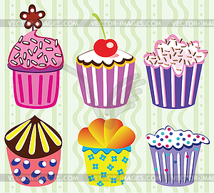 Cupcakes  - vector image