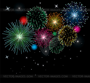 Fireworks - vector clipart