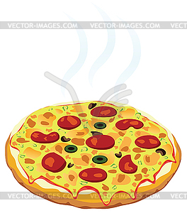 Pizza - color vector clipart