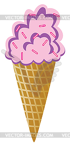 Icecream cone - royalty-free vector clipart