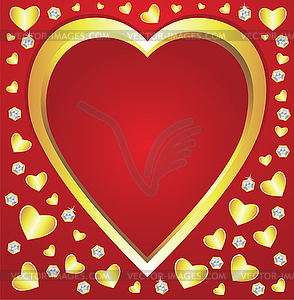 Valentine hearts - vector clip art