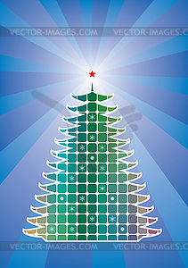 Christmas tree - vector clipart