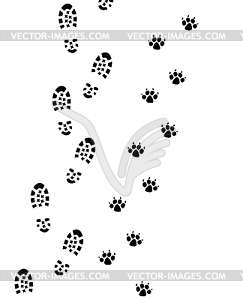 Foot prints - vector clipart