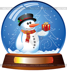 Snow globe - vector clipart