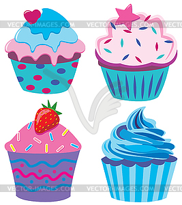 Cupcakes  - vector image