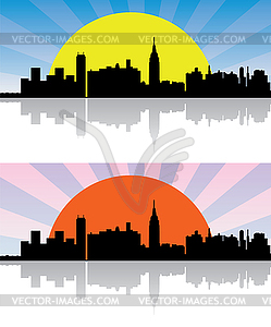 City background - vector image