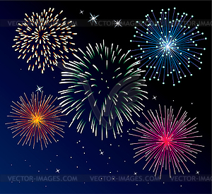 Fireworks - vector image