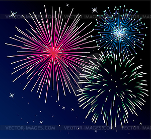 Fireworks  - vector image