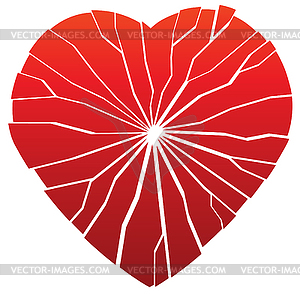 Broken heart  - vector clipart