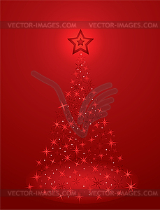 Рождественская елка - векторная иллюстрация