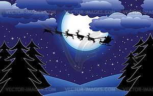 Winter holiday background - vector clip art