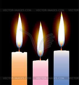 Candles - vector clipart