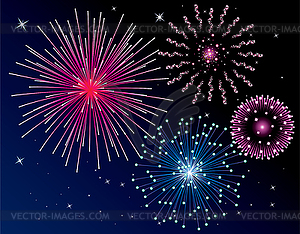 Fireworks - vector image