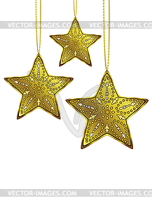 Golden stars - vector EPS clipart