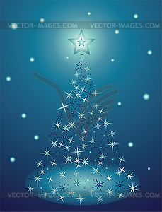 Christmas tree  - vector clipart