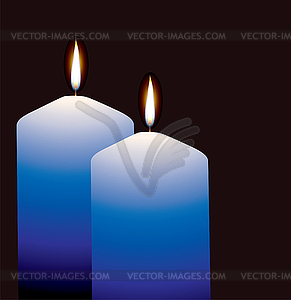 Candles - vector clip art