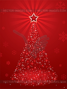 Christmas tree - vector clipart