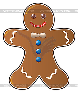 Gingerbread cookie - vector image