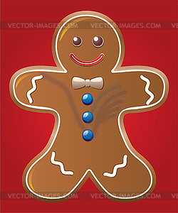 Gingerbread cookie - vector image