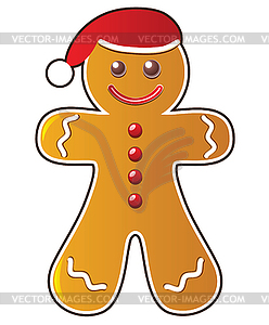 Gingerbread cookie - vector clip art