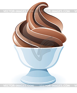 Icecream in a bowl  - vector clipart / vector image