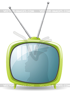  tv set - vector image