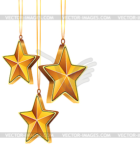 Golden stars - vector image