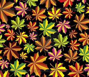 Клена осенние листья - стоковое векторное изображение