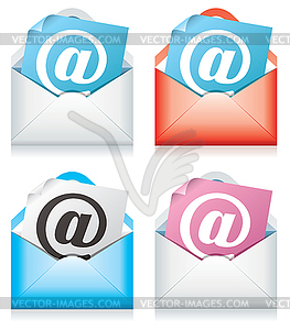 Mail icons - vector clip art