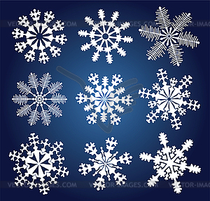 Snowflakes - vector clipart