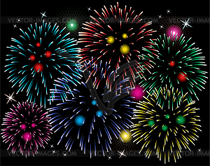 Fireworks - vector clipart