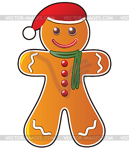 Gingerbread cookie - vector clip art