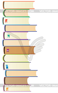 Stack of books - vector clipart