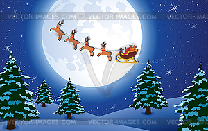  holiday background with santa - stock vector clipart